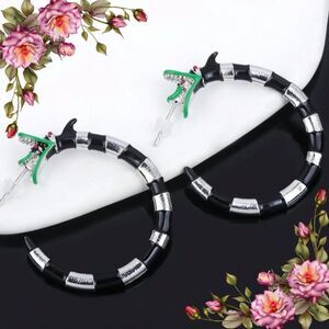 Halloween Skeleton Snake Earrings